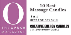 Creative Energy Candles 55-hour burn time for long-lasting aroma.