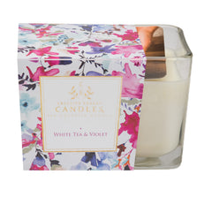 Creative Energy Candles lotion candle in white tea violet, ideal for a soothing massage