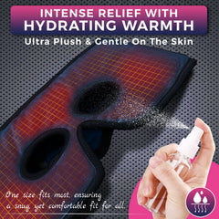 CREATRILL heated eye mask with LED panel offers customizable temperature.