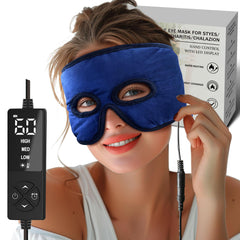 CREATRILL heated eye mask provides full sinus and forehead coverage for soothing warmth.