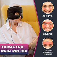 CREATRILL Moist Heat Sinus Mask quick-heat design reaches warmth fast.