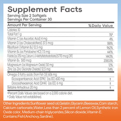 CreNeuroS CNS Fish Oil Plus softgels pouring—softgel texture and smooth intake.