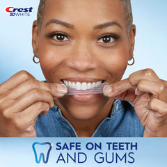 Enamel-safe Crest 3D Whitestrips Age Renewal packaging and strips