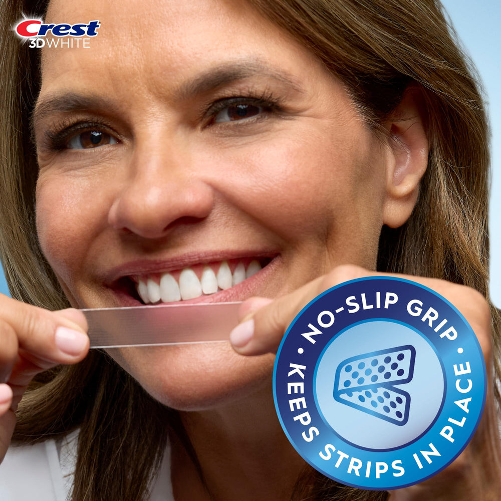 Crest 3D Whitestrips Classic Vivid enamel-safe whitening close-up
