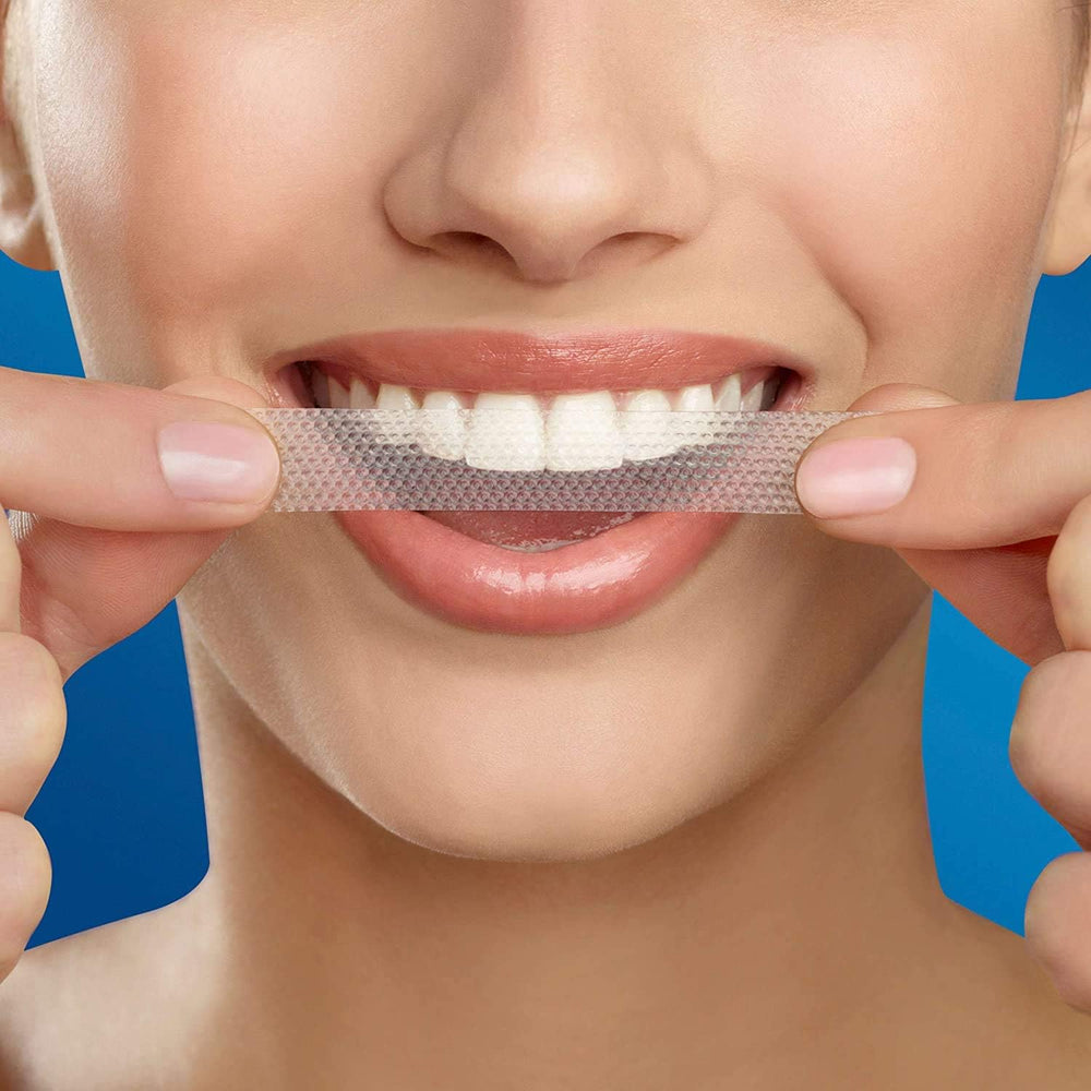 Crest 3D Whitestrips Sensitive 14 day whitening process