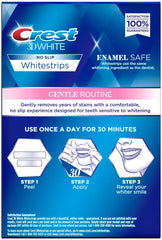 Crest 3D Whitestrips Sensitive adhesive grip keeps strips in place