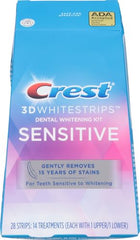 Crest 3D Whitestrips Sensitive bottom teeth whitening for even results