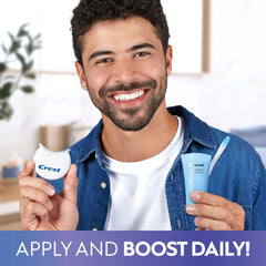 Crest Emulsions stand on counter for easy access