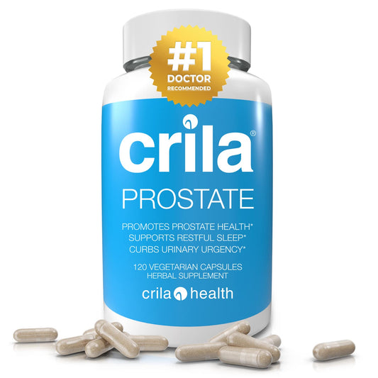 CRILA Crinum Latifolium prostate bottle with label signaling natural urinary support
