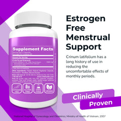 CRILA uterine health capsules close-up for balanced periods