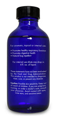 Crossactiv Peppermint Oil quality label emphasizing GCMS purity testing.