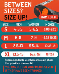 CRUVHEAL insoles inside sneakers show versatile fit for various shoes.