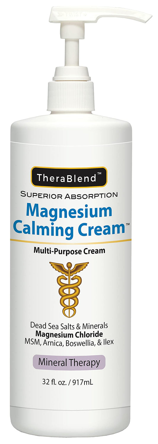 CryoDerm Magnesium Calming Cream 32oz jar for soothing skin support