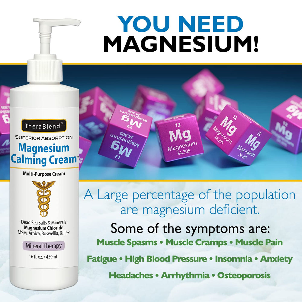 CryoDerm magnesium calming cream glides smoothly for daily application on arms and shoulders.
