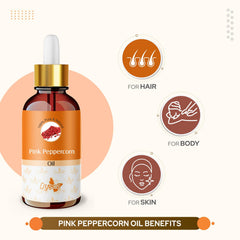 Crysalis Pink Peppercorn Oil with carriers for versatile skincare formulations