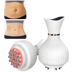 CRYSNATM Intelligent 4-in-1 massager for legs demonstrating lymphatic massage and relief potential.