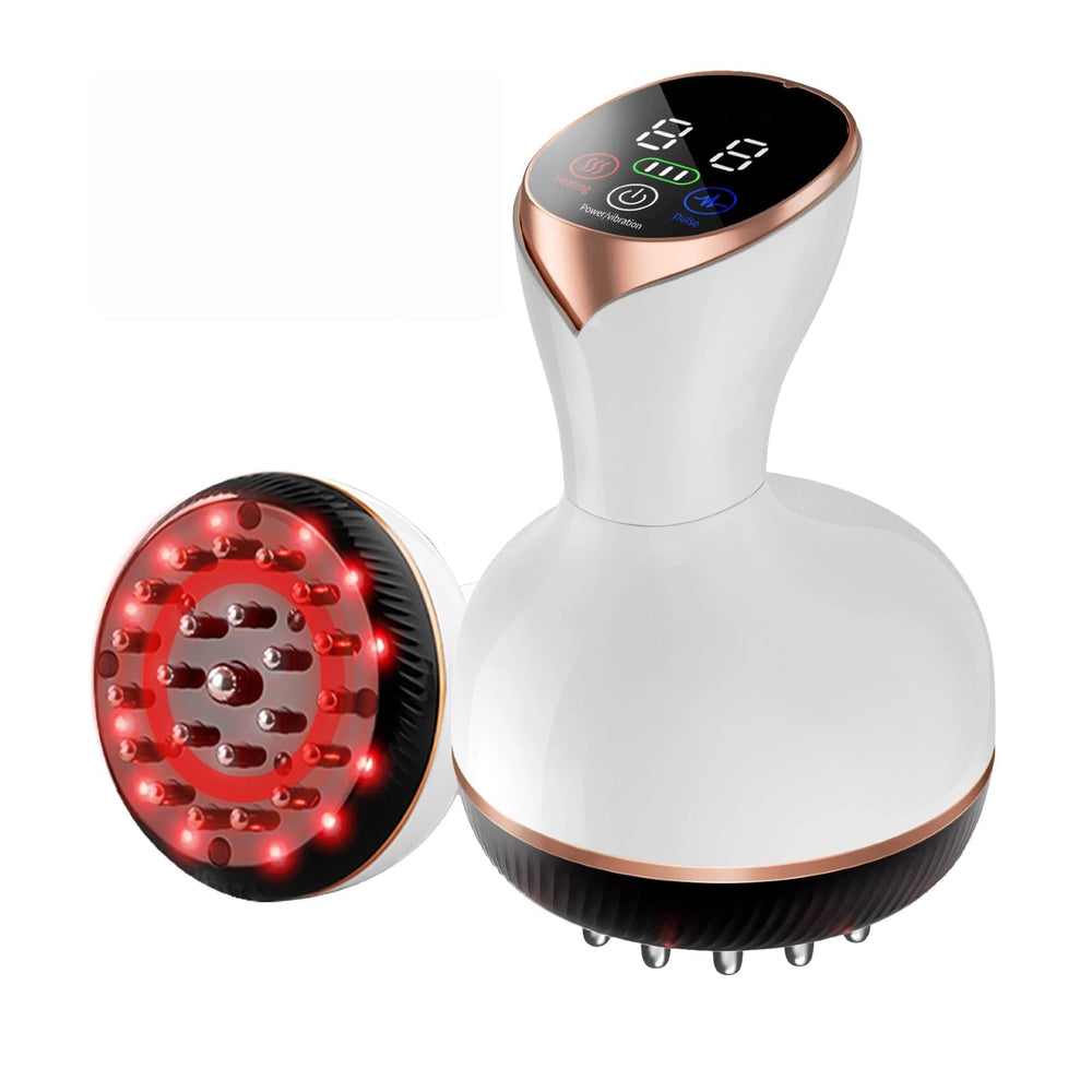 CRYSNATM lymphatic drainage massager providing deep tissue stimulation for leg circulation.