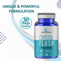 Crystal Flush plant extracts ingredients including oregano and lactobacillus