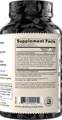 Crystal Star Fibro Defense ingredient list featuring ginger and pau d'arco