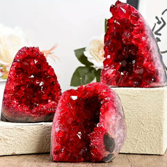 CrystalHola feng shui energy accent with rich claret color