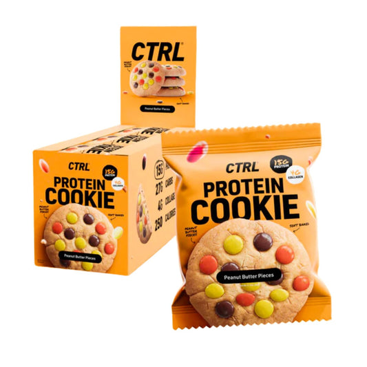 CTRL Peanut Butter Piece Cookies pack front, protein-packed snack option