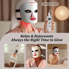 CUEME LED Light Therapy Mask portable design, use at home or on the go.