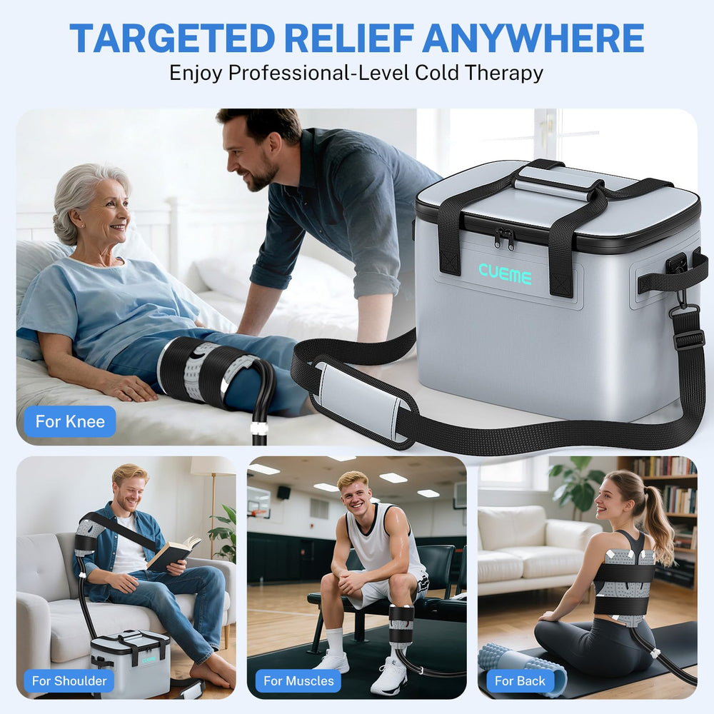 CUEME therapy pad for knee, shoulder, hip, or ankle activities.