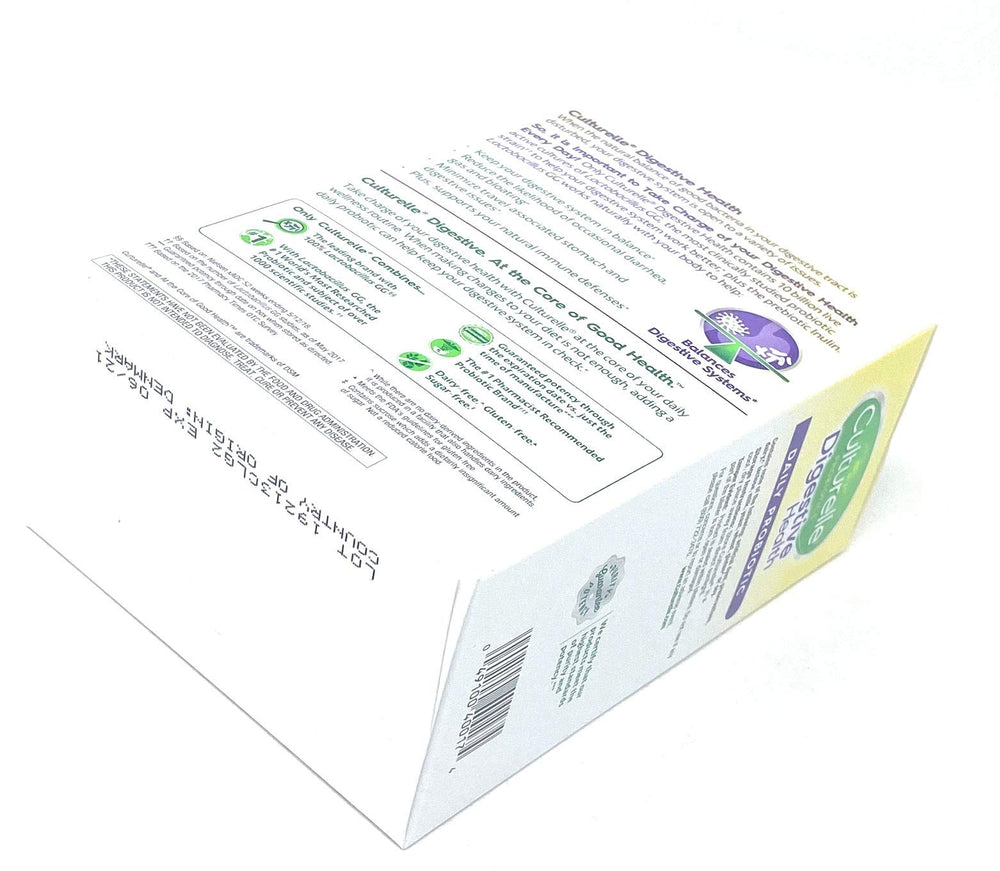 Culturelle label shows gluten-free and dairy-free attributes for sensitive users.