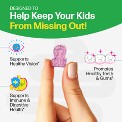 Culturelle Kids Complete chewables vitamin panel shows vitamins and minerals.