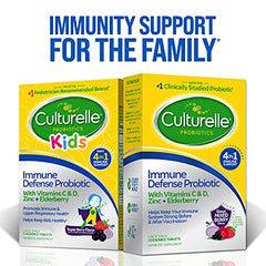 Culturelle Kids Immune Defense daily-use chews at a child’s breakfast table