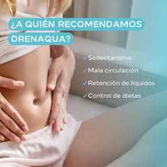 Cumlaude Drenaqua bottle with water, convenient wellness ritual
