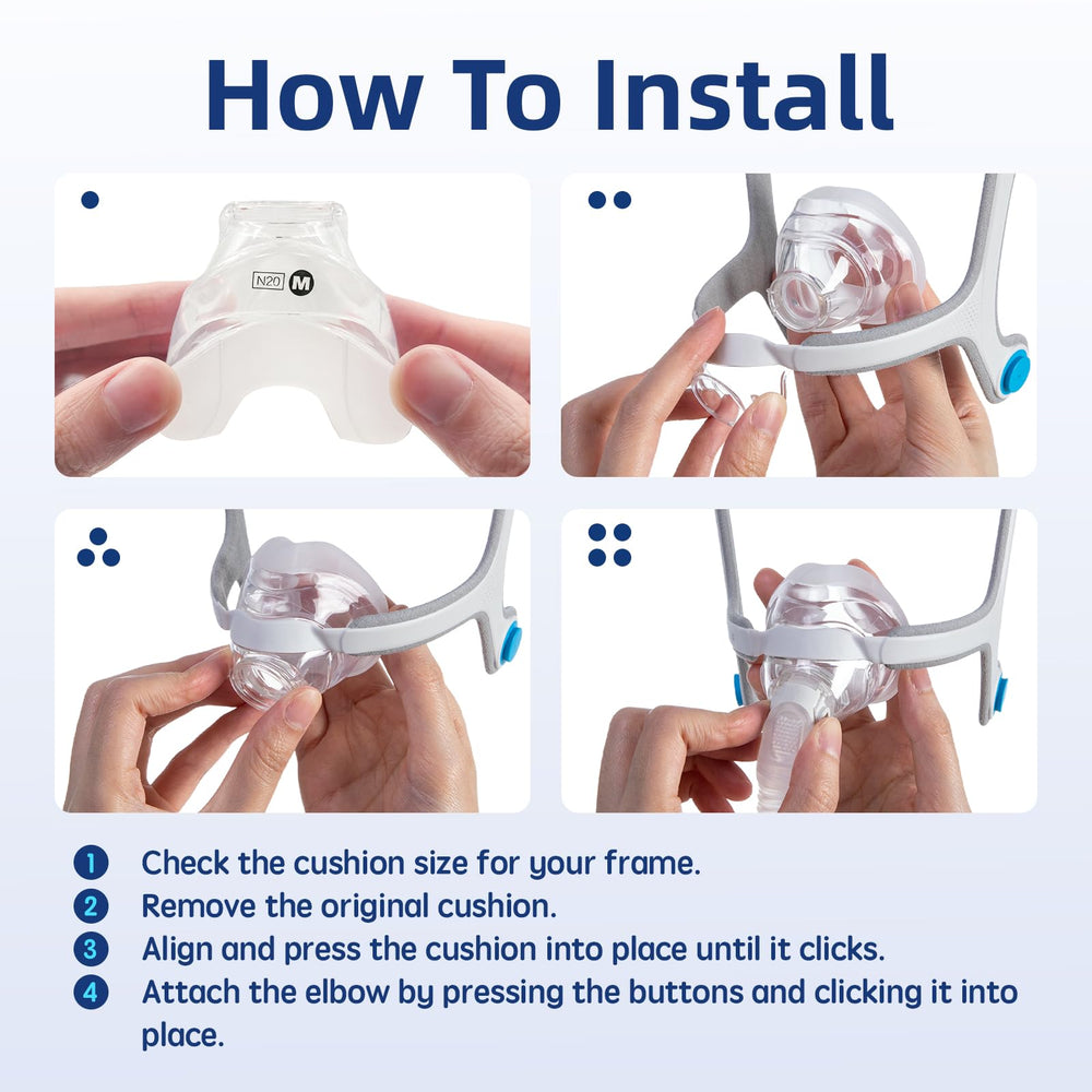 CUORD cushion compatibility with the original AirFit N20 frame for dependable use.