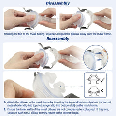 CUORD replacement nasal pillow adapts to different sleep positions.