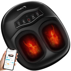 CuPiLo Foot Massager showing deep kneading for targeted foot relief.