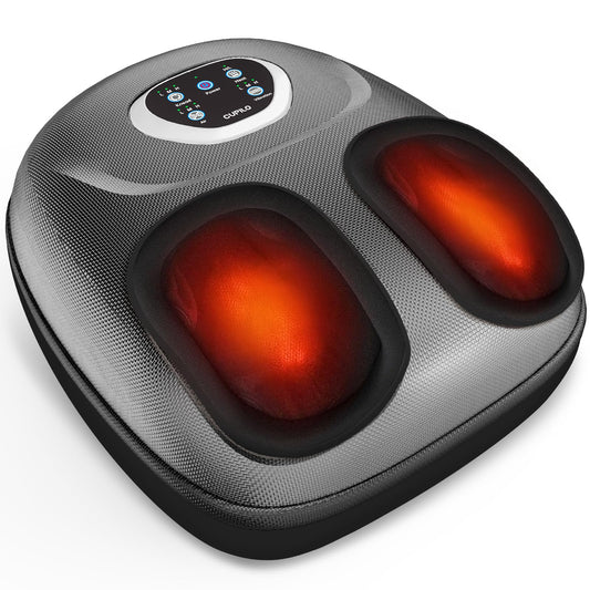 CuPiLo foot massager front view highlights ergonomic design for comfortable home relief.