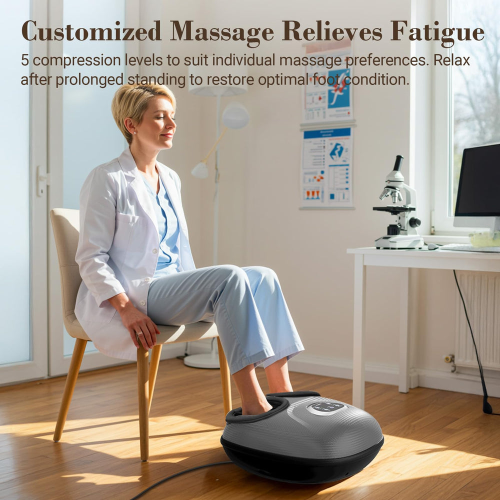 CuPiLo foot massager vibration settings enable customizable recovery sessions.