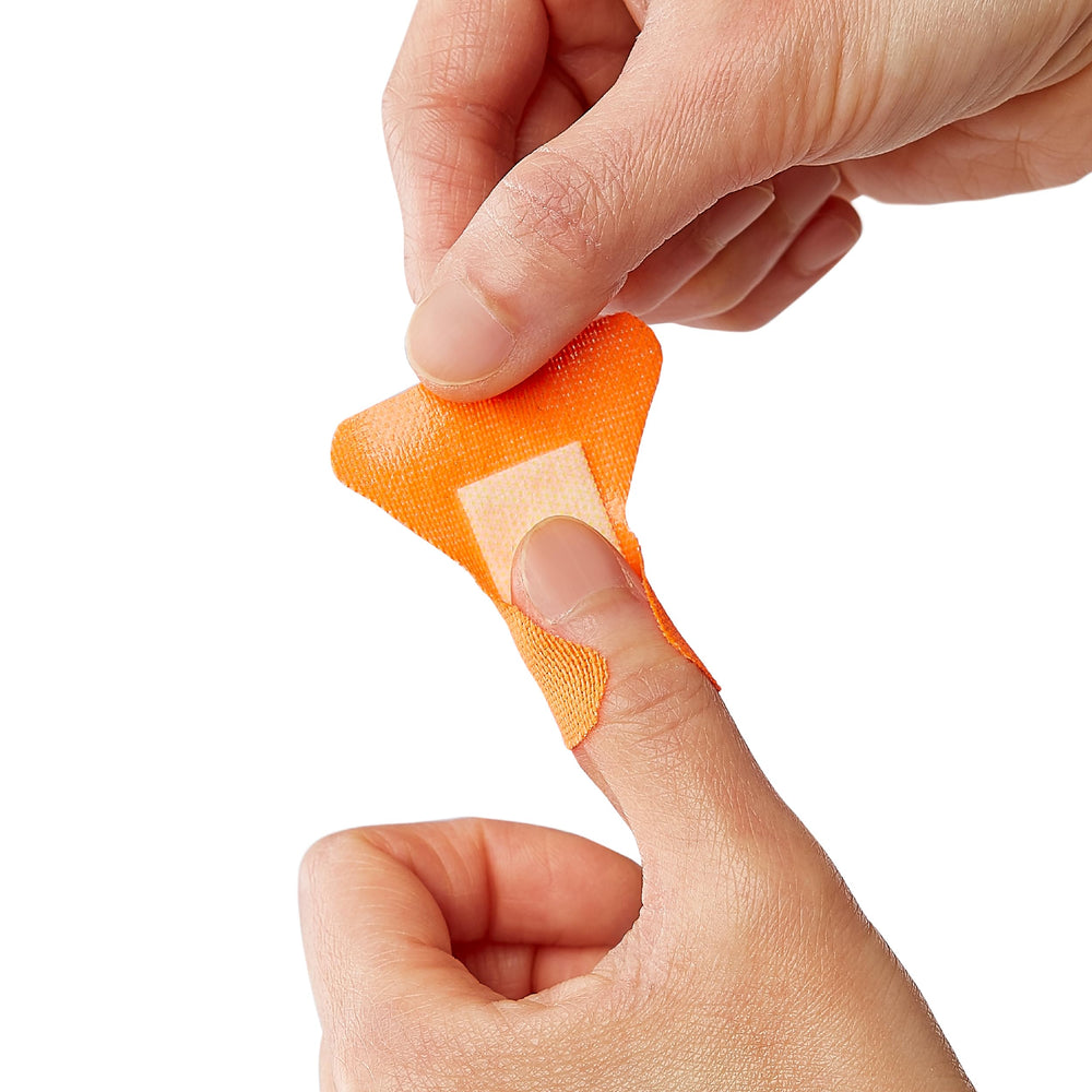 Curad 3x absorbent bandages stay in place during rain and sweat.