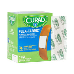 Curad Flex Fabric Bandages pack of 1200, sterile for reliable daily wound protection.
