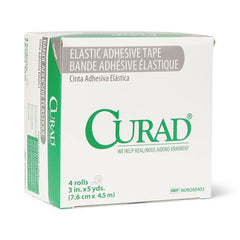 Curad tape strip 3x5yd showcased in everyday care scenario.
