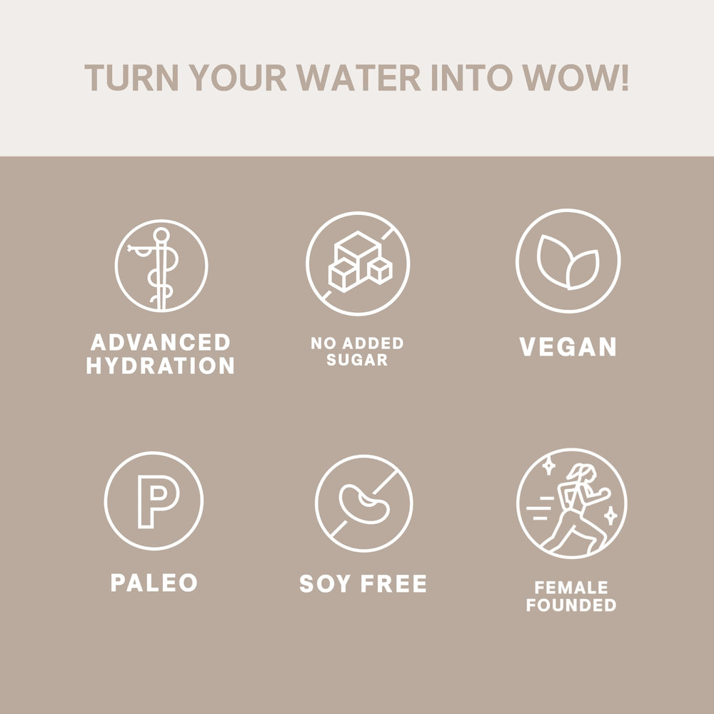 Cure Hydration Blood Orange label close-up shows natural ingredients and no added sugar.