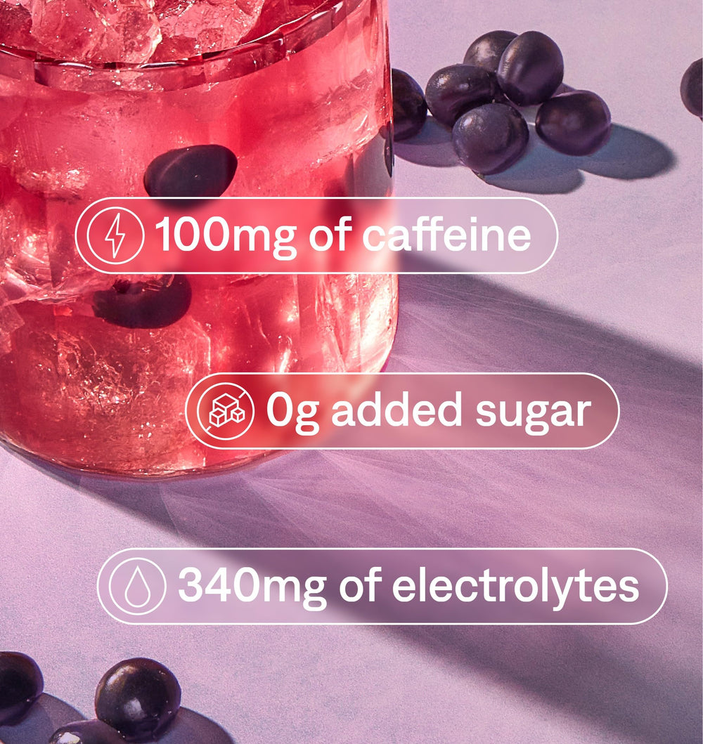 Cure Hydration Performance coconut water and pink Himalayan salt ingredient highlight.