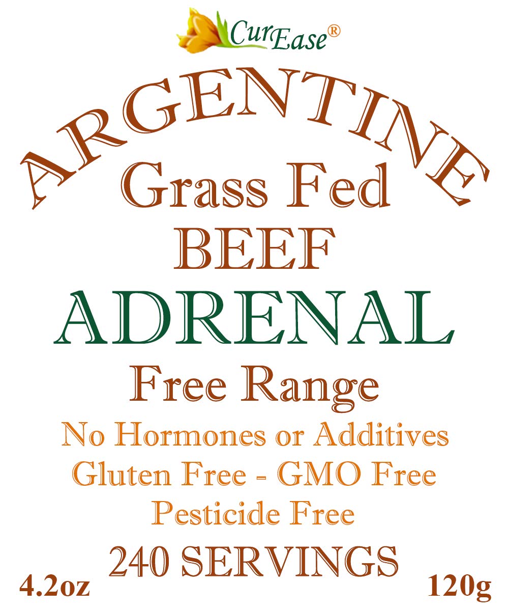 CurEase beef adrenal desiccated powder close-up highlighting texture for easy mixing.