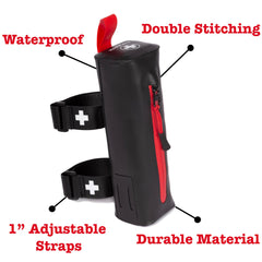 CureIT waterproof case keeps supplies dry in rain or mud