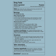 Curist 5% Lidocaine cream 6oz tube product insight for shoppers