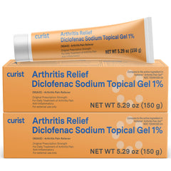 Curist Diclofenac Gel 1% bottle for targeted joint discomfort relief.