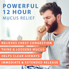 Curist Guaifenesin 1200 mg label front notes non-drowsy relief.