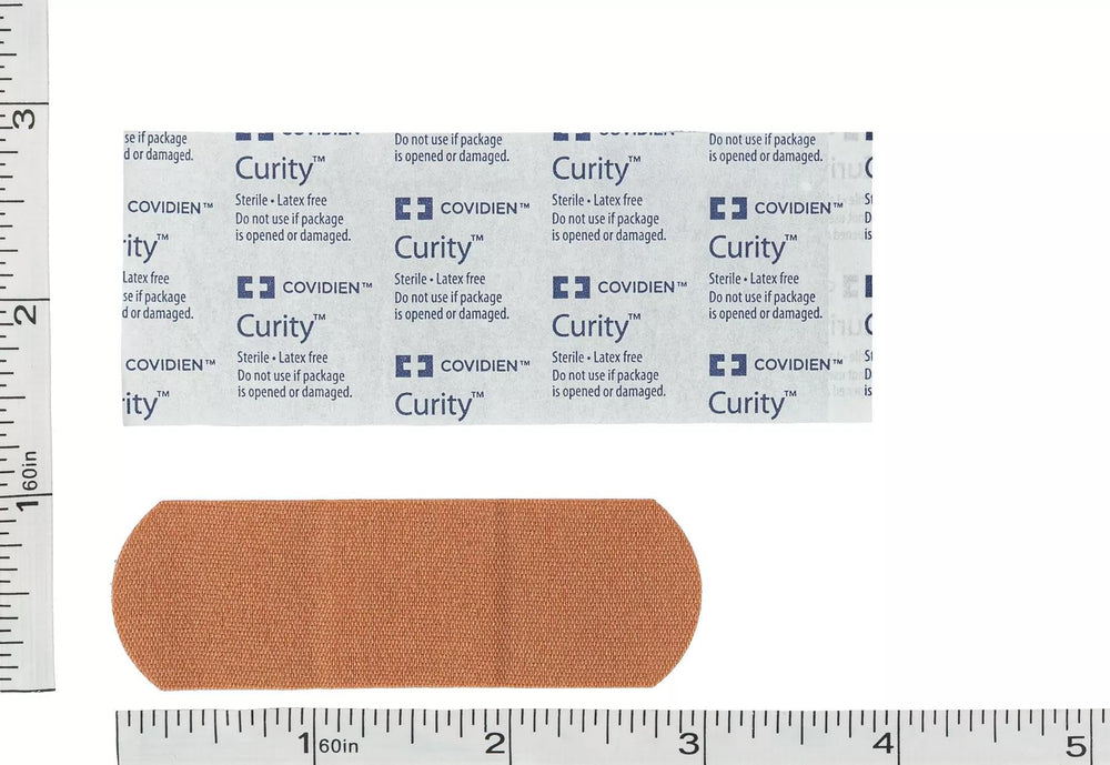 Curity flexible fabric bandage 1x3in compact pack for quick wound coverage