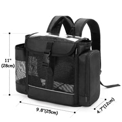 CURMIO back cushion pocket provides comfortable storage for personal items during travel.
