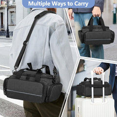 CURMIO CPAP travel bag back suitcase strap enables hands free travel