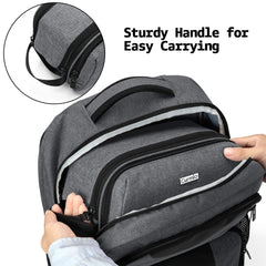 Top flap with edge-to-edge zippers and hook-and-loop closure for quick access.